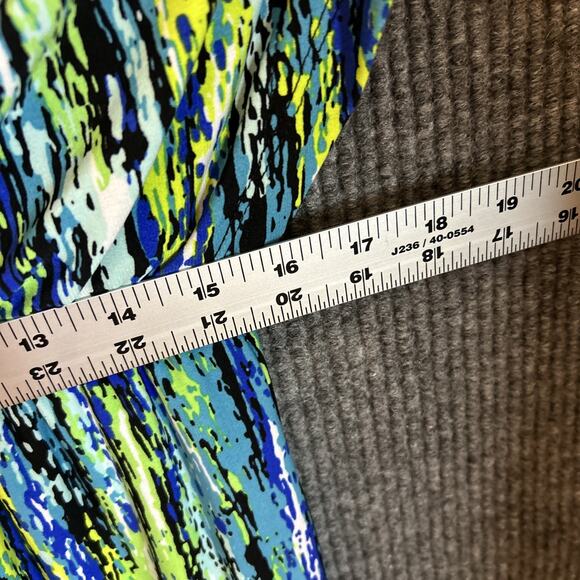 Cato Womens Shift Dress Size XL Abstract Short Sleeve Stretch Office Career - Picture 8 of 9